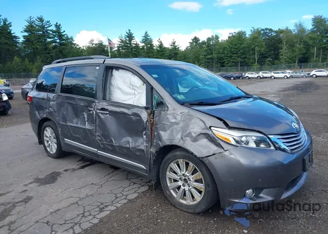 2017 Toyota Sienna Limited Premium 7 Passenger z USA, uszkodzony, nr VIN 5TDDZ3DC2HS161116